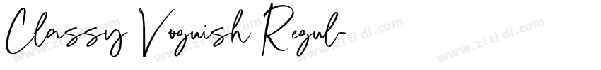 Classy Voguish Regul字体转换